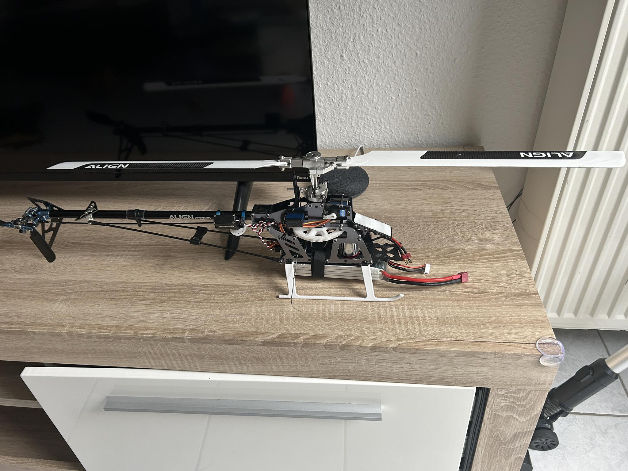 Align Trex RC helicopter setup with Airwolf installation