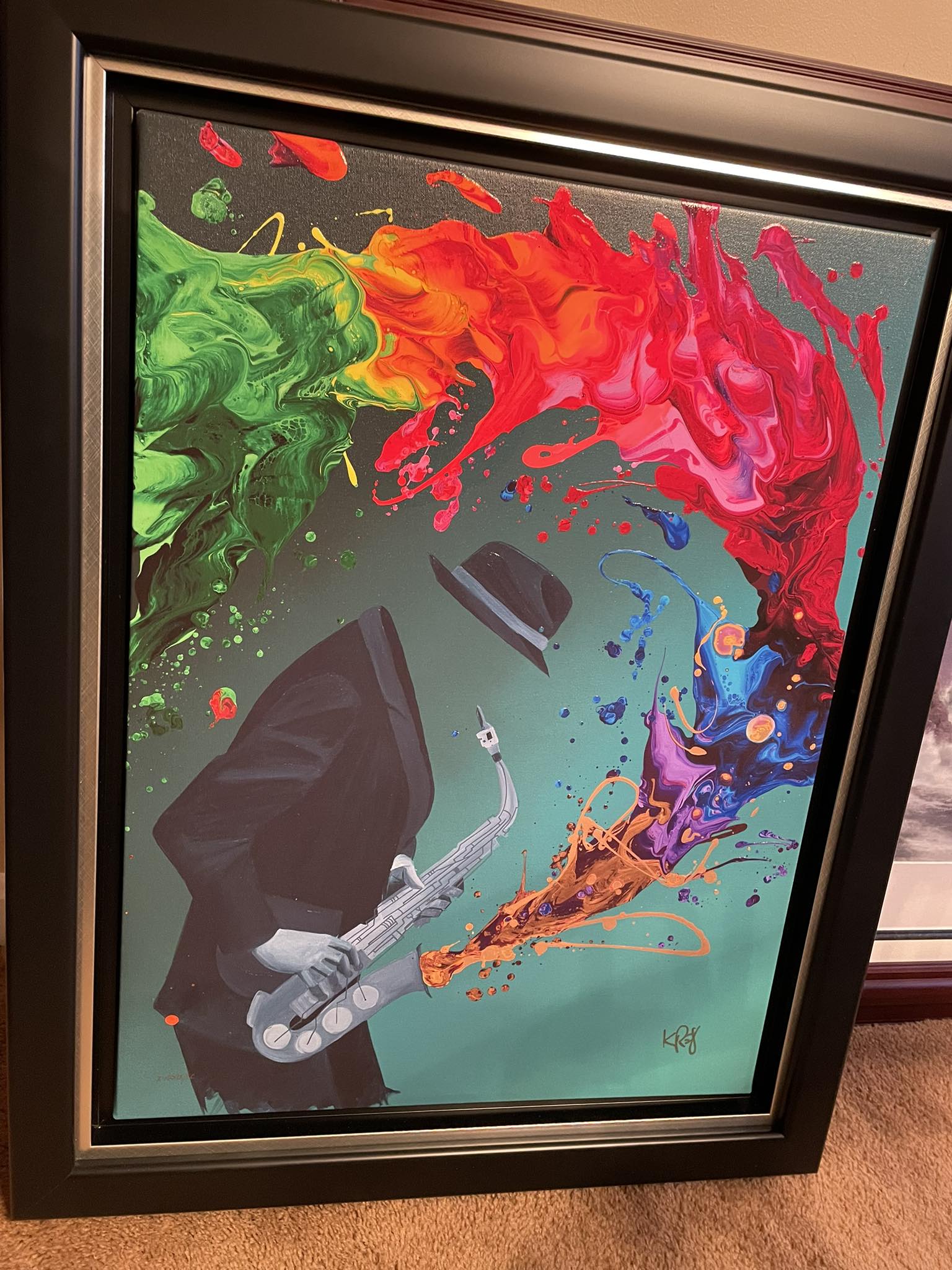 What does the orange dot on KRe8's 'The Harmony of Chaos' mean?