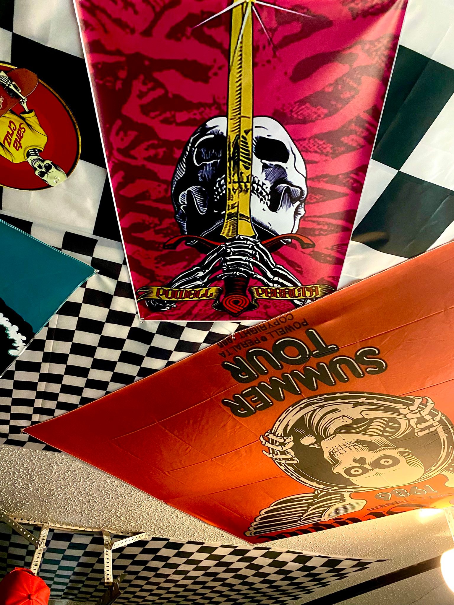 Skateboarding memorabilia from Powell Peralta and The Bones Brigade