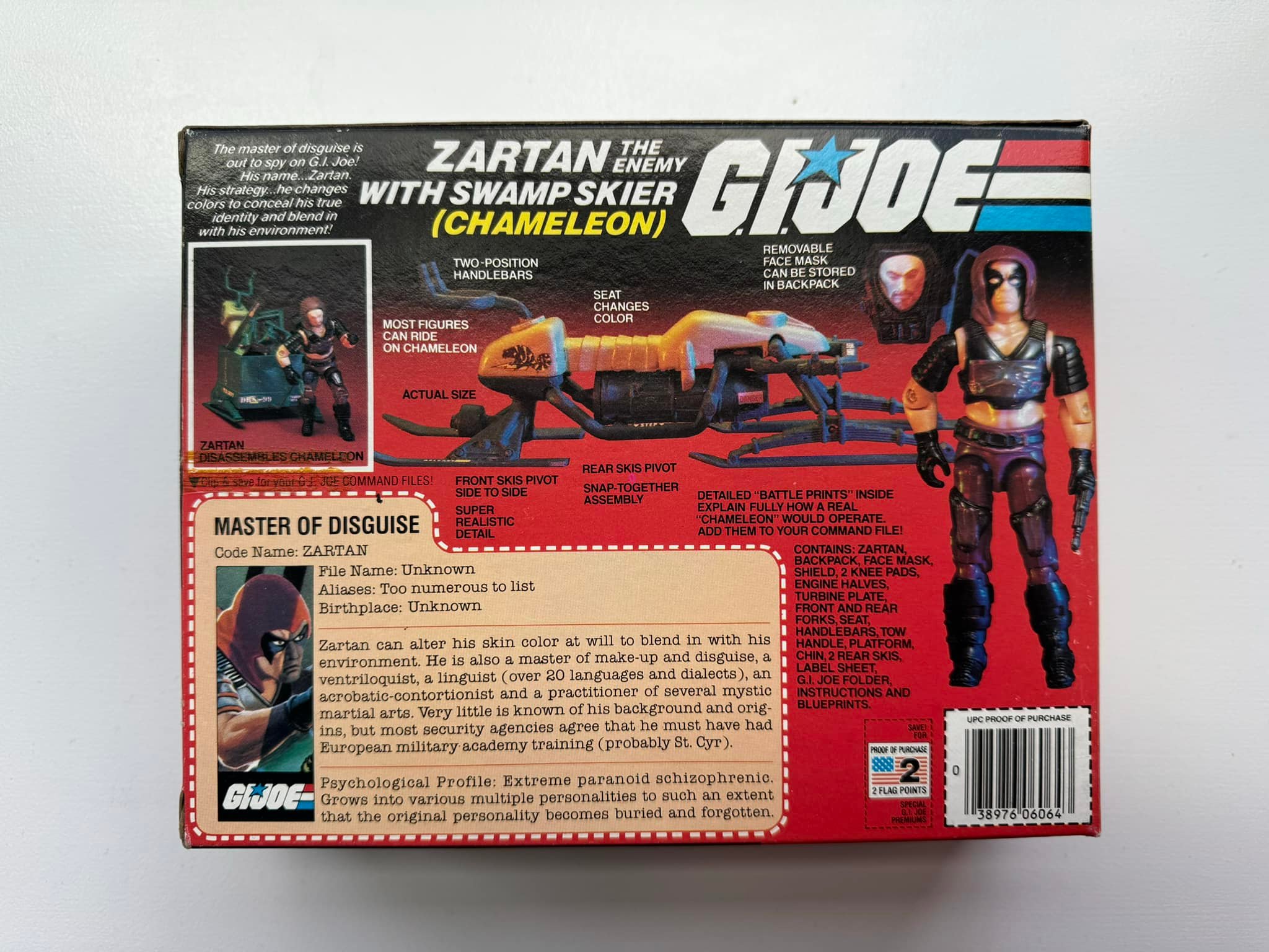 Minty open box Zartan with sealed contents