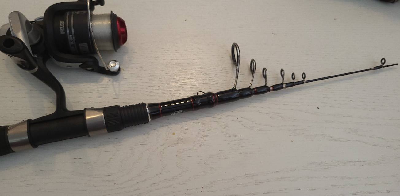buy broken fishing rods and reels Penn Wrath II Spinning Combo sensitive fiberglass rod with lightweight wire frame guides along with a composite reel Clam 28" Voltage Light Combo