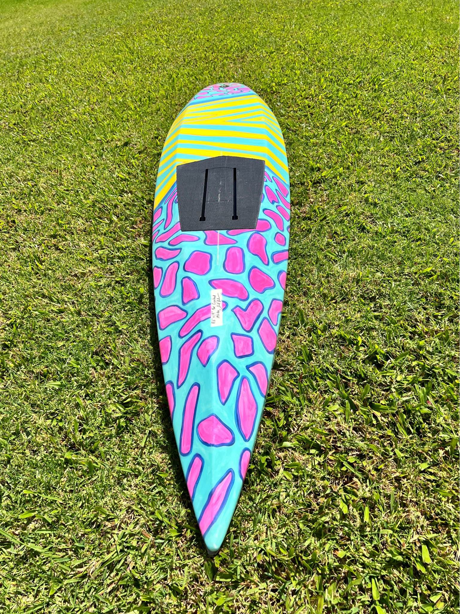 Durable Lib Tech Air Eola surfboard has dimensions 5