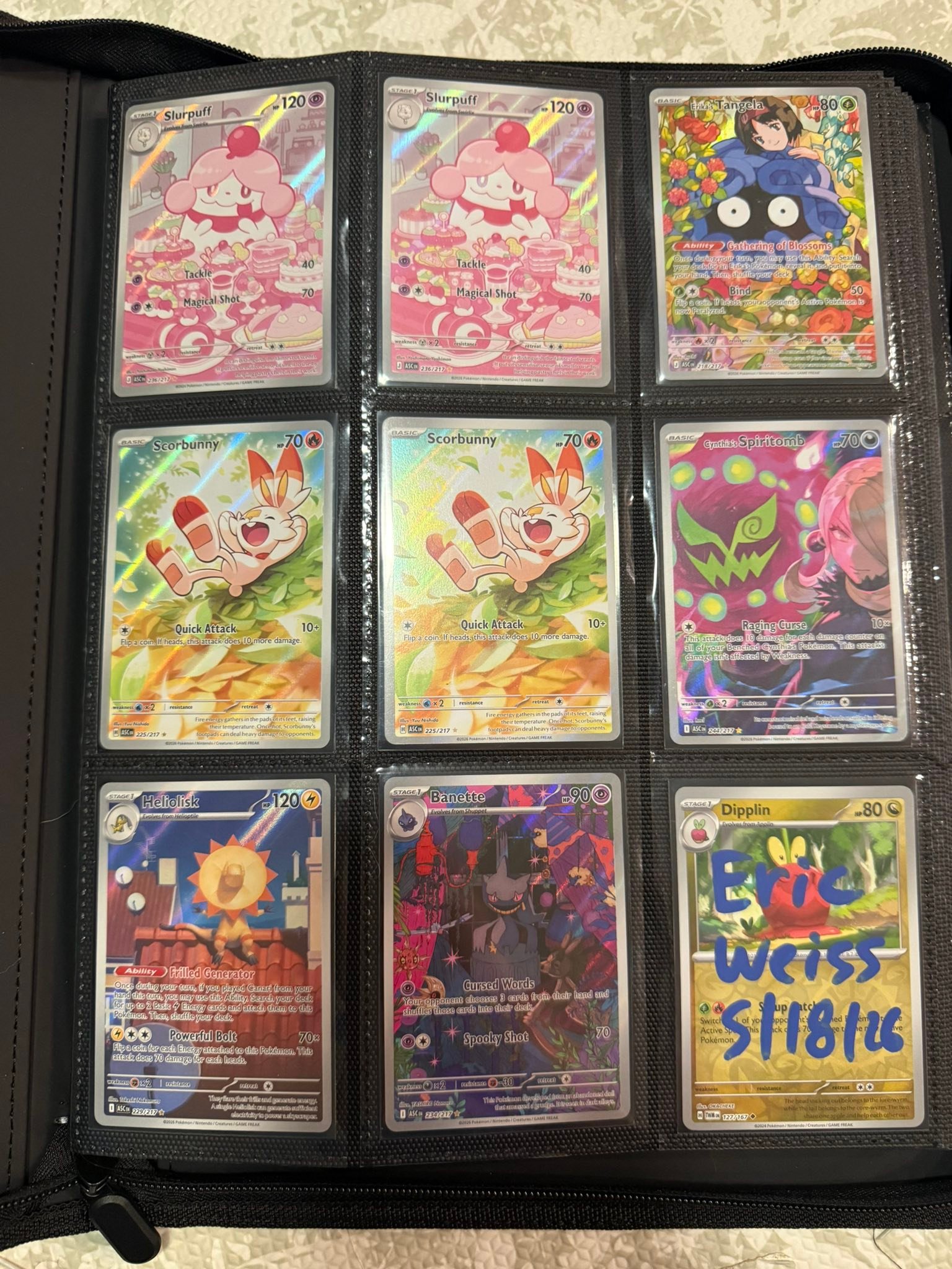 Updated binder shipping with BMW TCGplayer prices