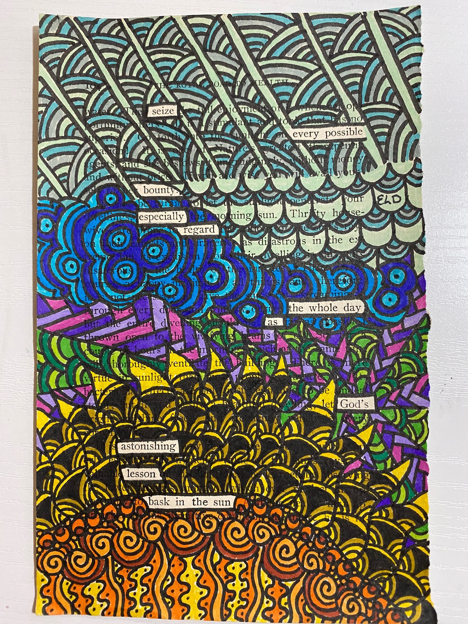 Creatives of Fremont County Colorado | This is called Black Out Poetry ...