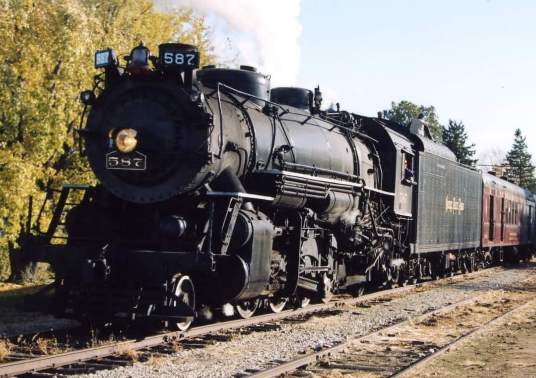 Nickel Plate Road 2-8-2 locomotive 587 photos