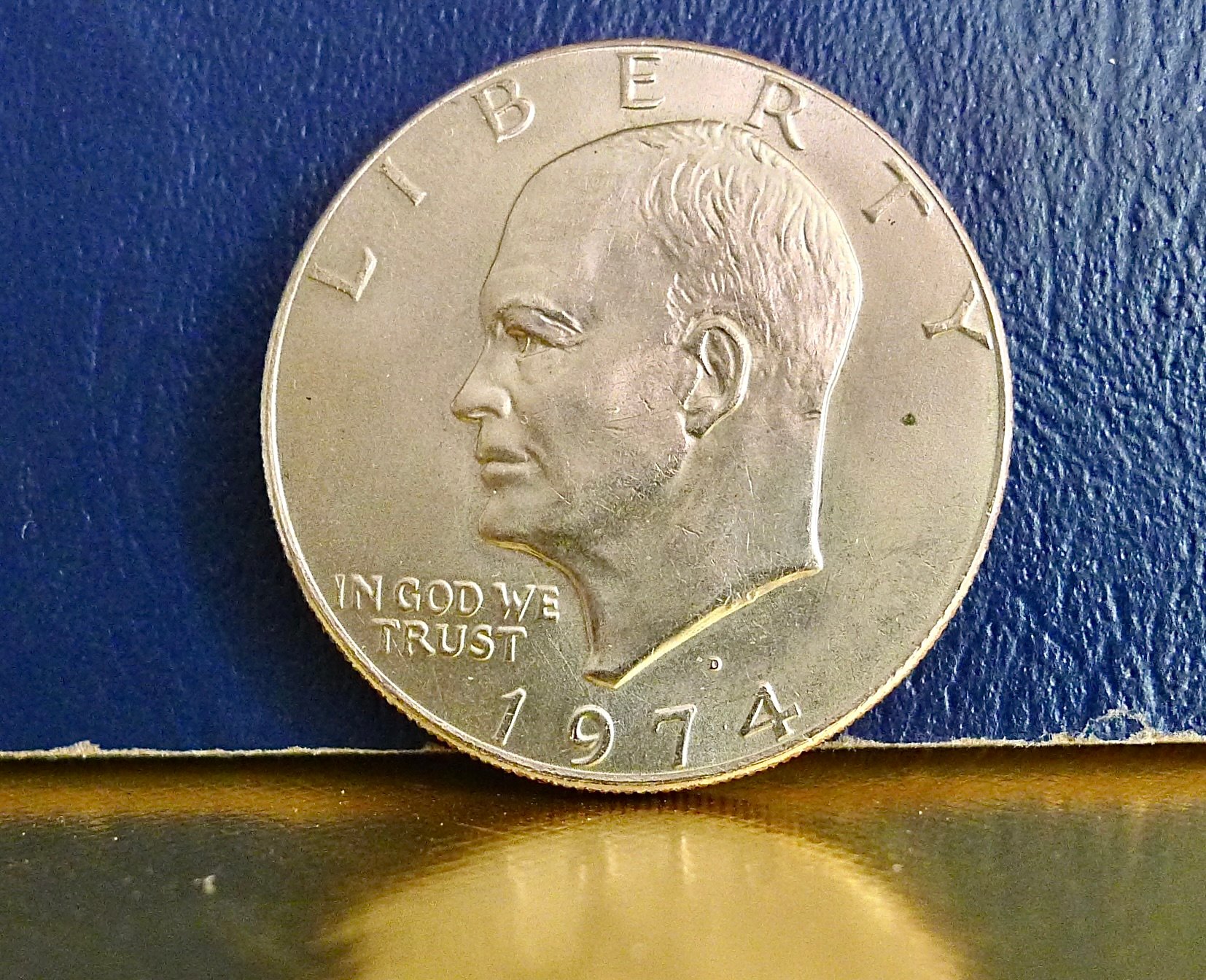 1776-1976 Eisenhower Liberty Bell Moon One Dollar US Bicentennial 