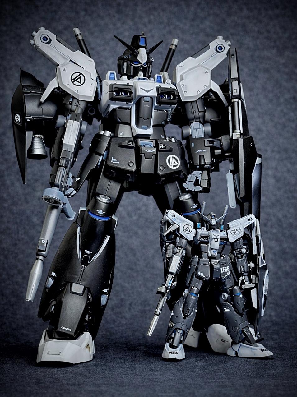 Custom HG Full Burnern Gundam in Linkin Park colors