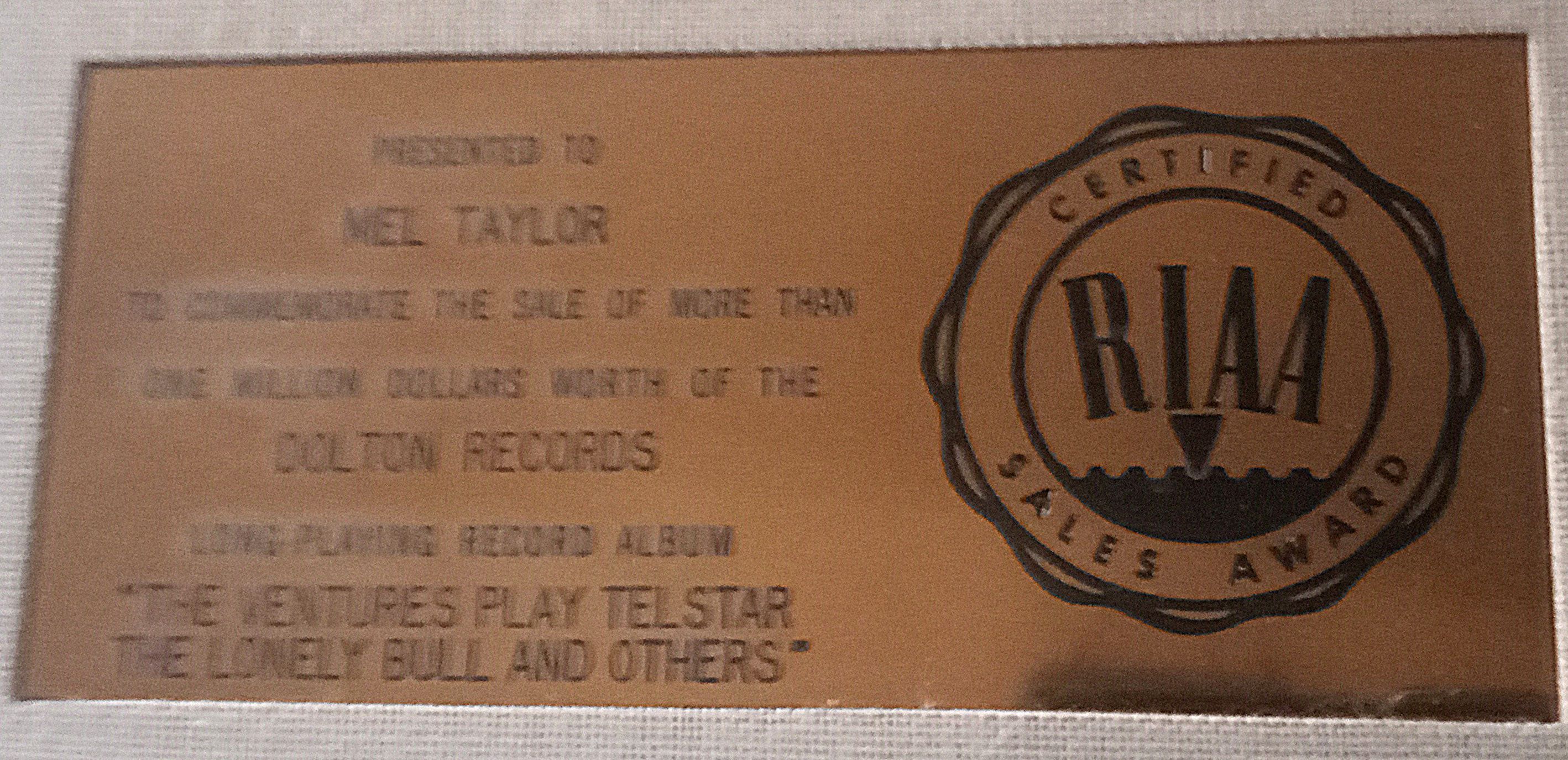 Gold record for 