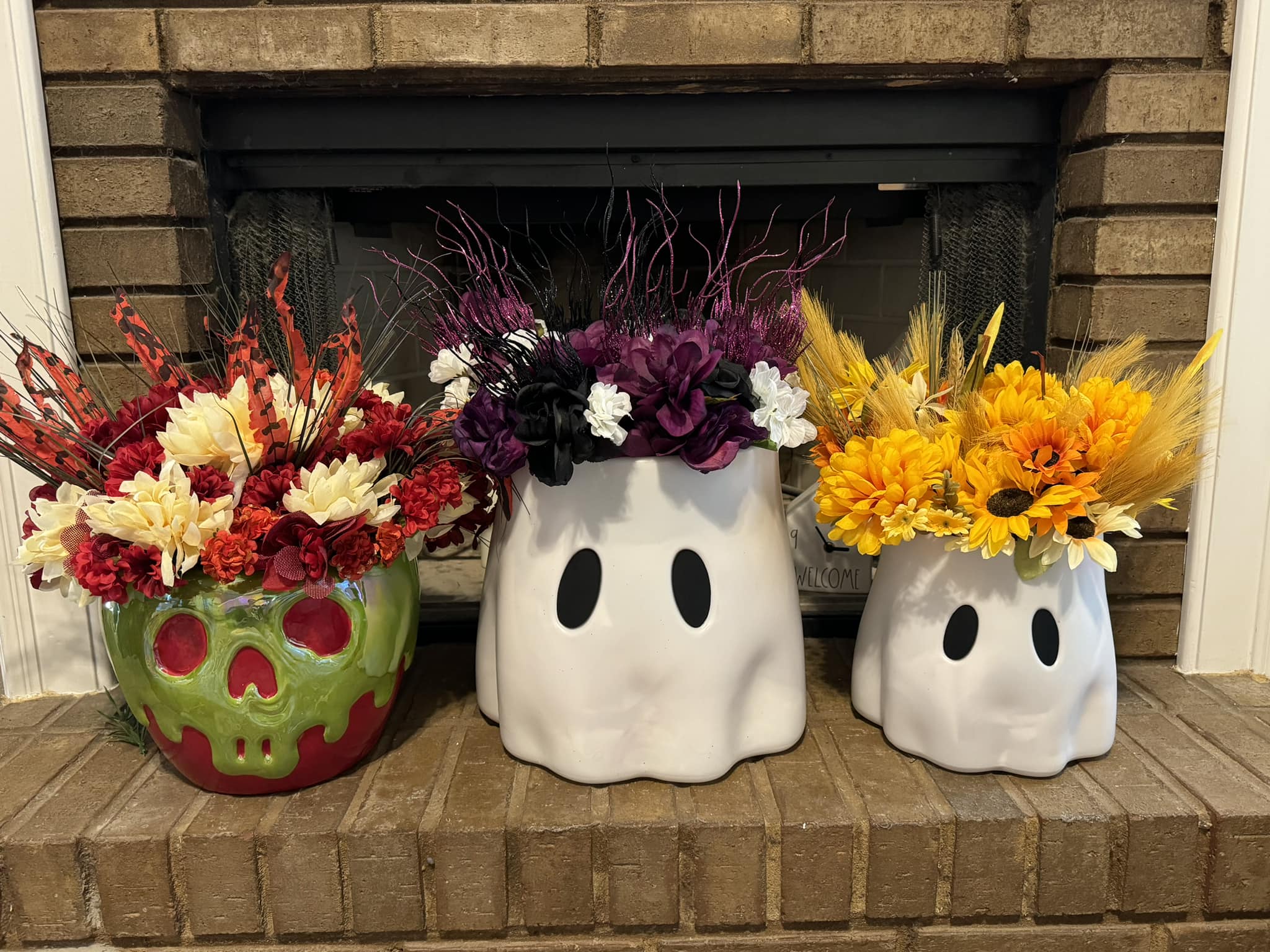 Poison apple from Homegoods, ghosts from Popshelf