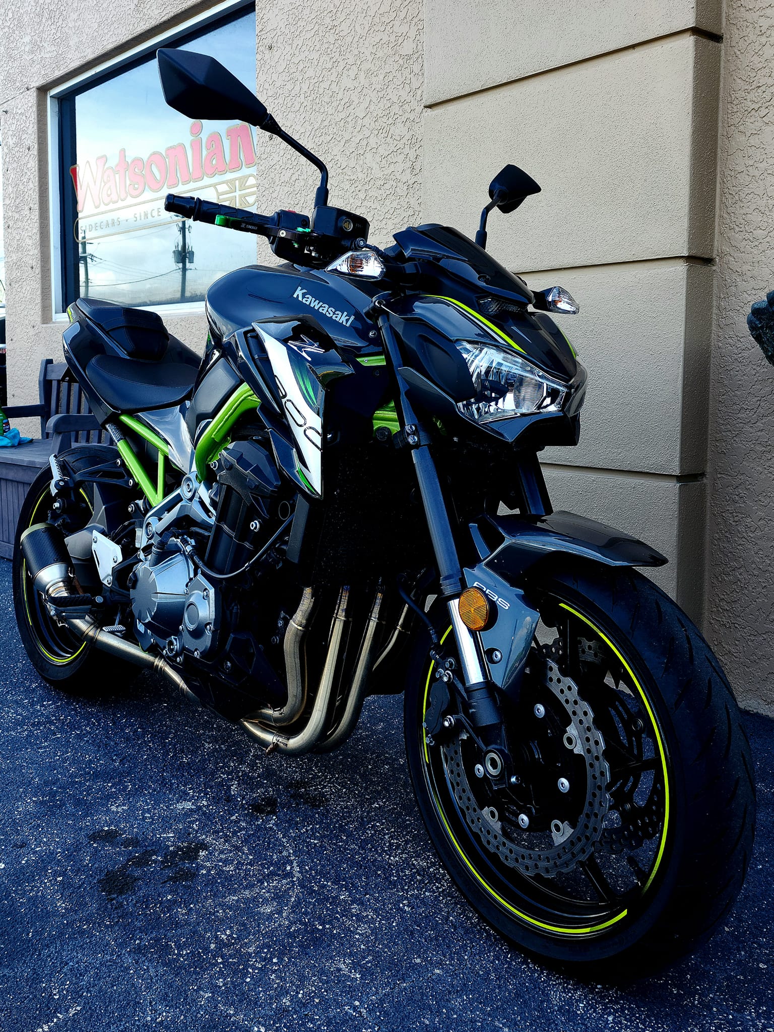 Stolen 2017 Kawasaki KZ900 from Von Baron Motorcycles