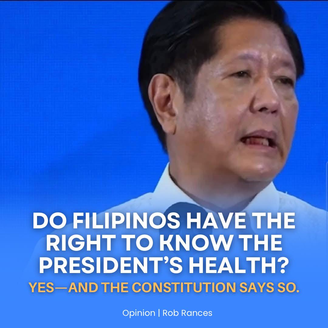 Rob Rances - DO FILIPINOS HAVE THE RIGHT TO KNOW THE... | Facebook