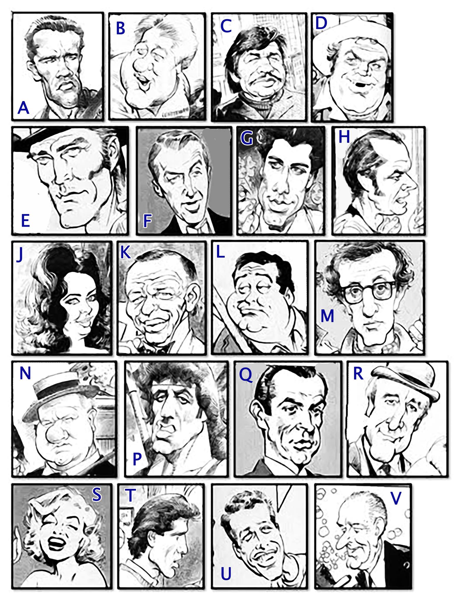 Can you identify Mort Drucker's caricatures?