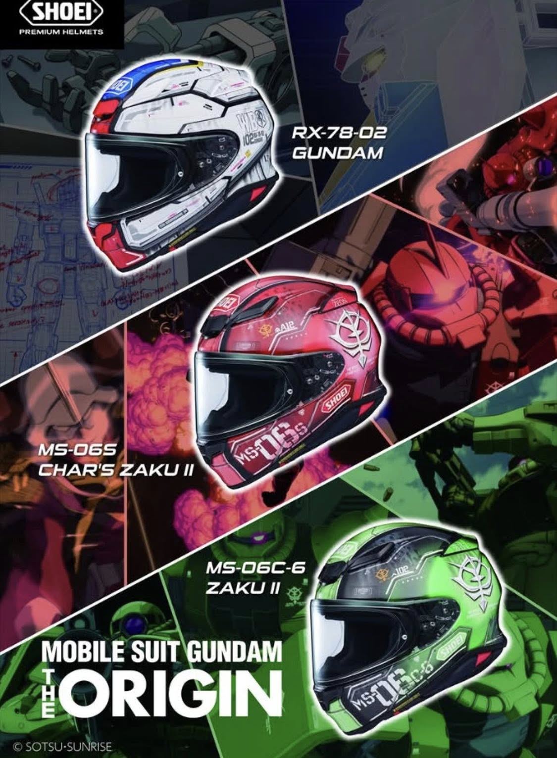 Shoei Z-8 RX-78-02 Gundam TC10 (Limited Edition) Sizes Available