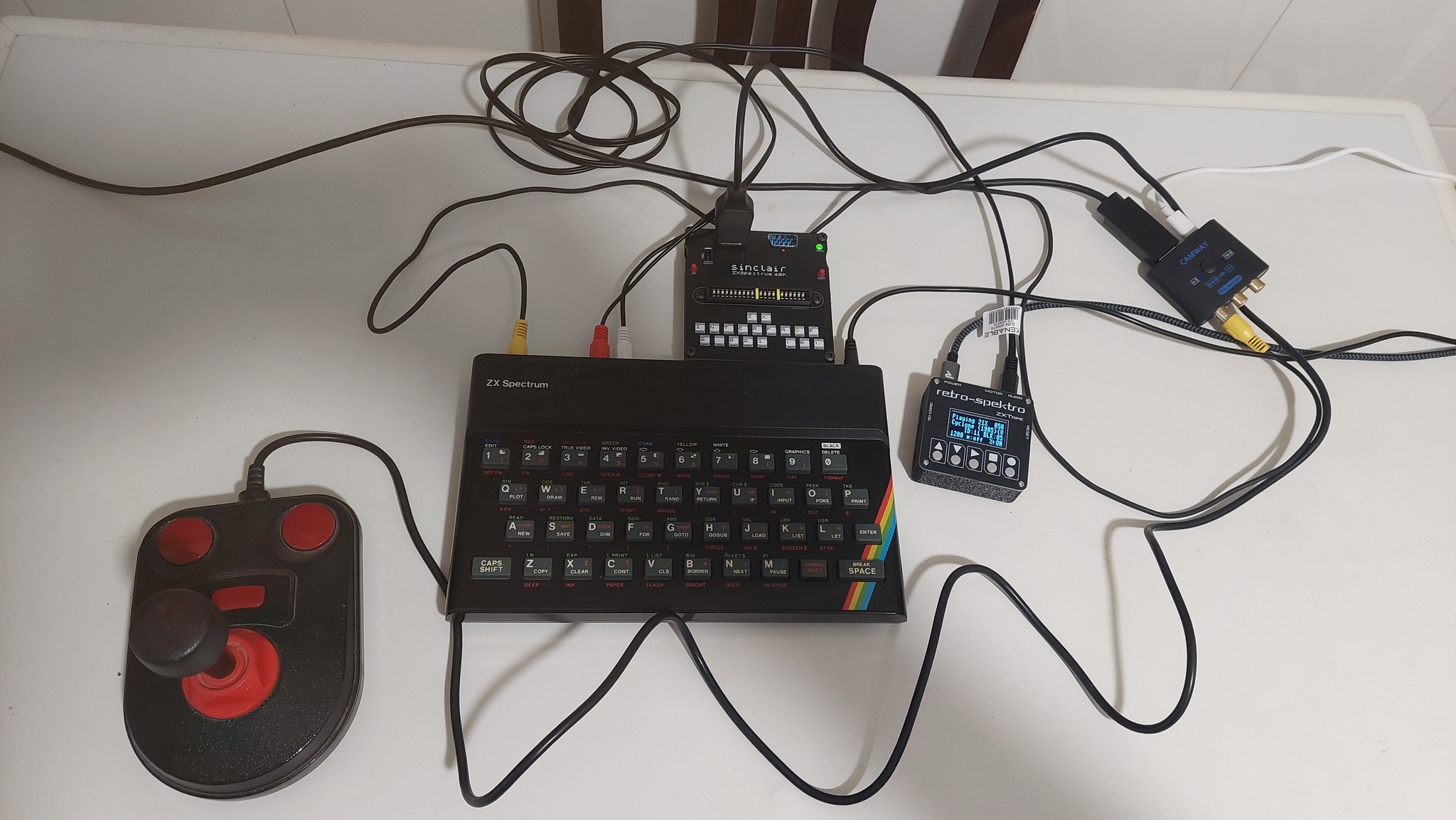 Upgraded ZX Spectrum with Retrospektro digital player