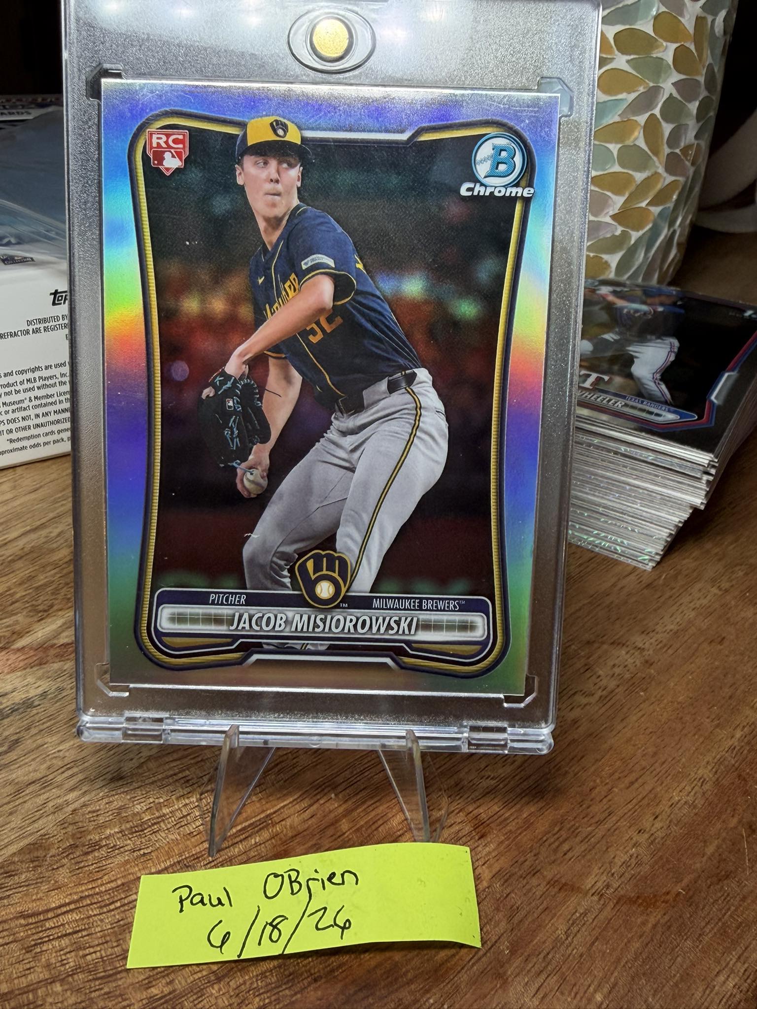 Jacob Misiorowski Pristine rookie card pulled from box