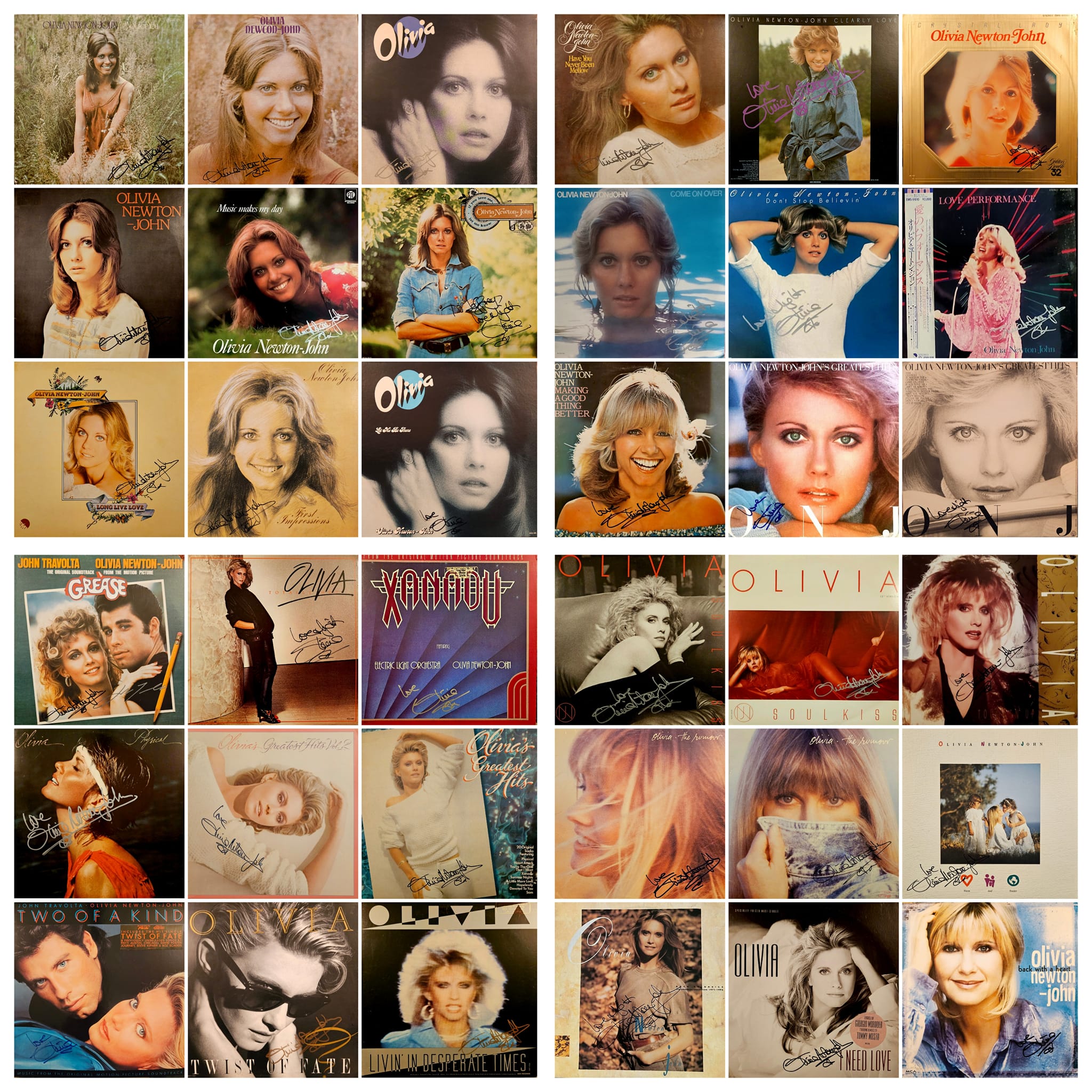 Olivia Newton-John memorabilia collection since 1978