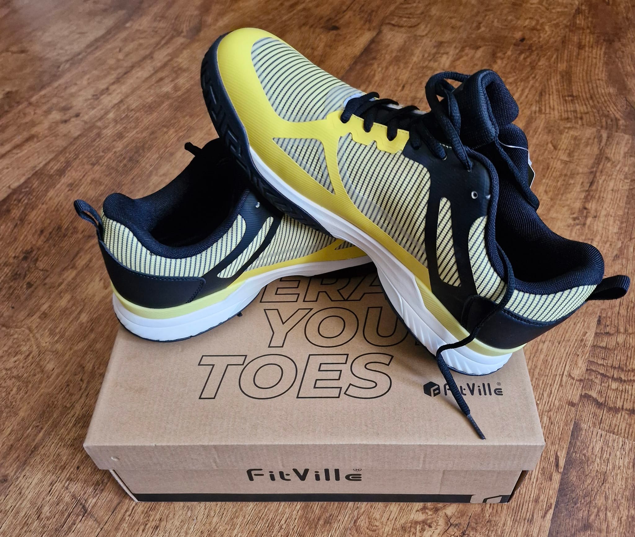 Scarpe Da Tennis Fitville Court Amadeus V6 Donna - Bianco/Azzurro - Nuove In Scatola