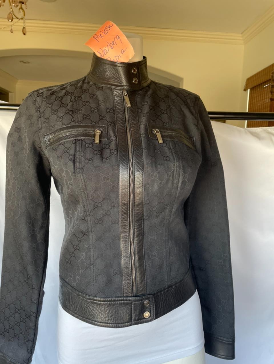 Vintage Bootleg GG monogram velour jacket Zipper issue XXL 500 +