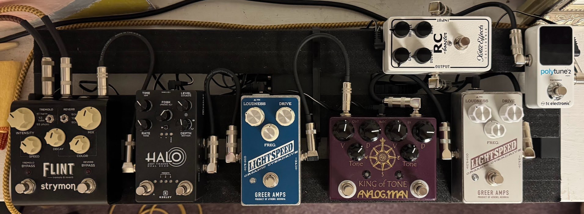Morning Glory into Lightspeed into RC Booster sounds pretty good!!