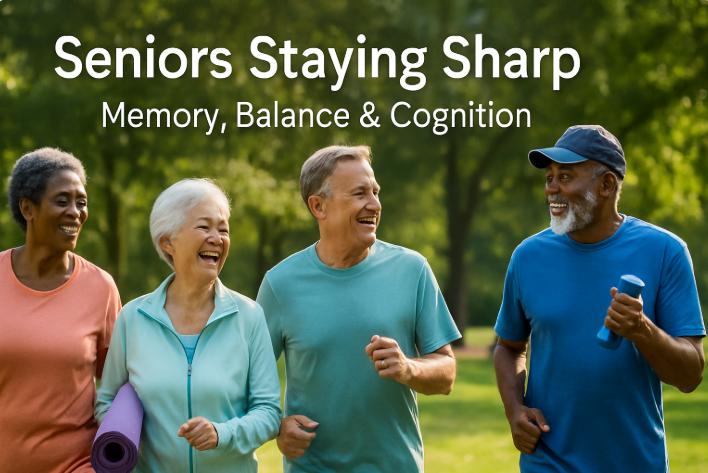 Seniors Staying Sharp, Memory, Balance, Cognition | ⚖️ Balance isn’t ...