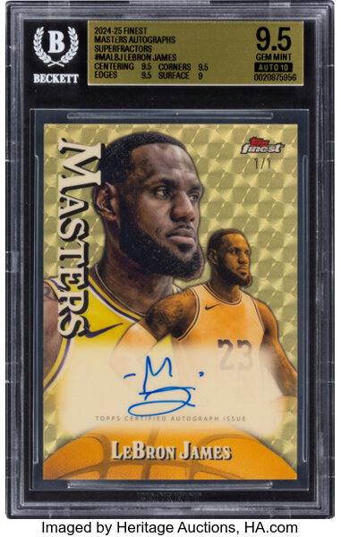 LeBron James BGS 9.5 sports card with auto 10 grade