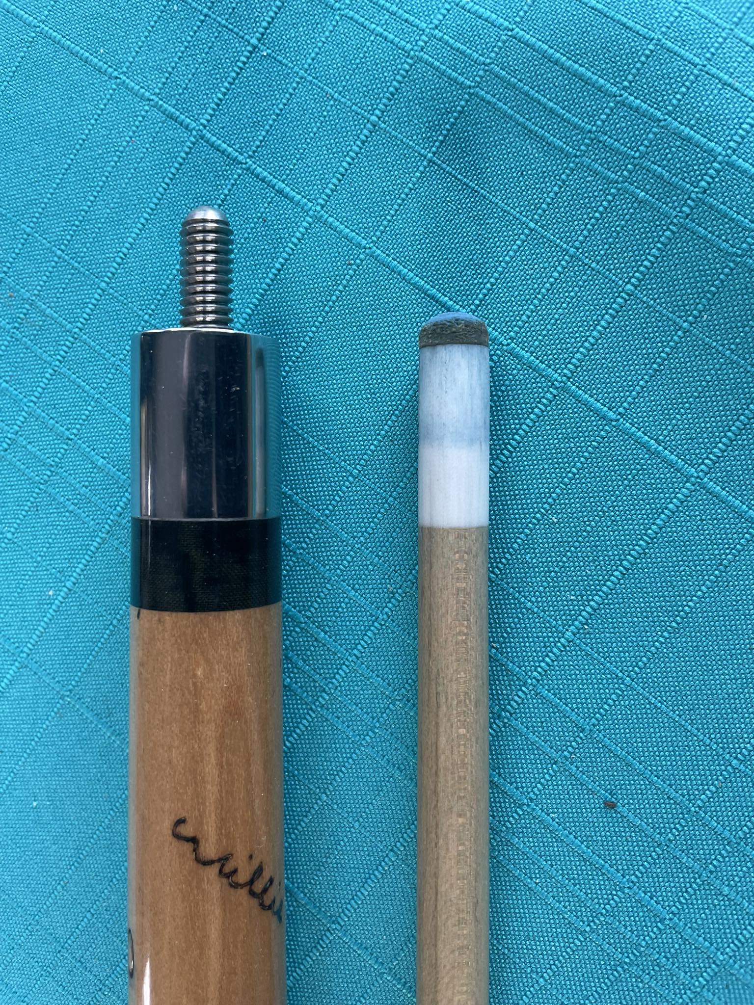Vintage custom Hoppe cue by Paul Huebler