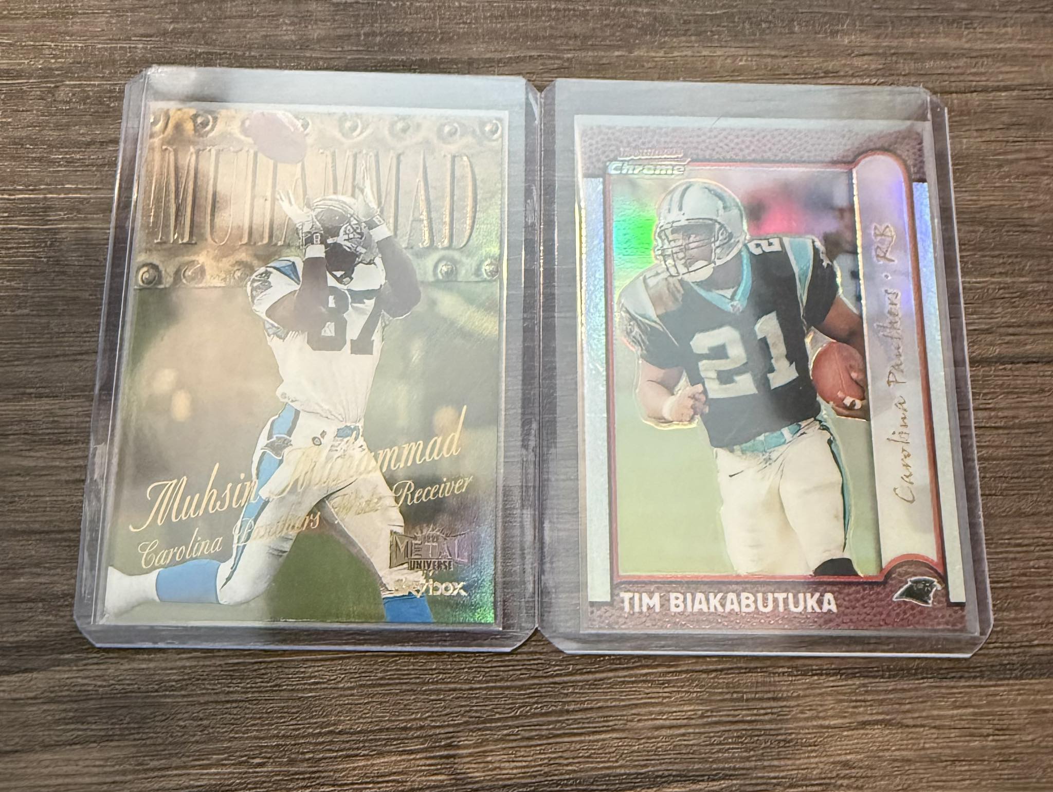 Old school football player cards collection