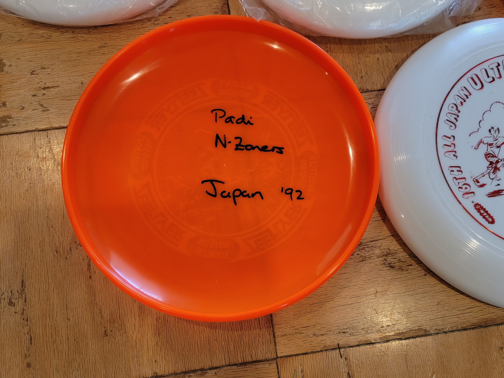 TETSUYA フリスビー Vintage Ultimate Frisbee Discs from 1992 Worlds in Japan Found