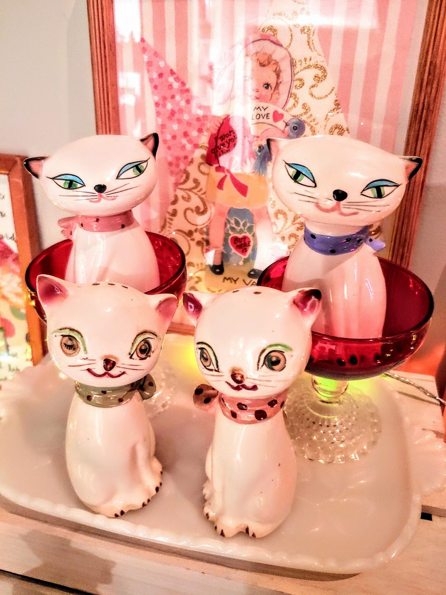 Rare Find of Holt Howard 1958 Cozy Kittens Salt & Pepper Shakers