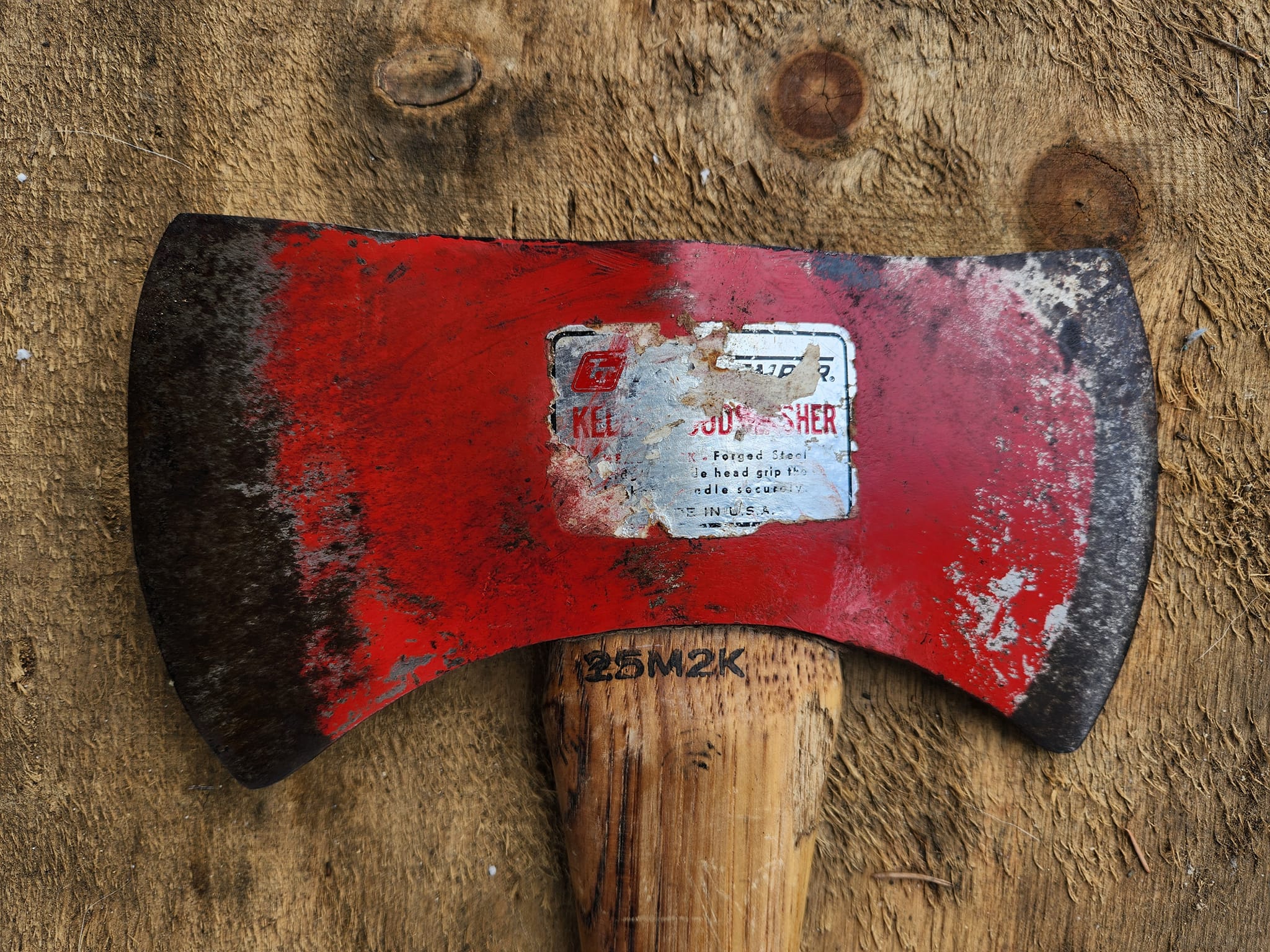 Vintage Woodslasher axe with original handle