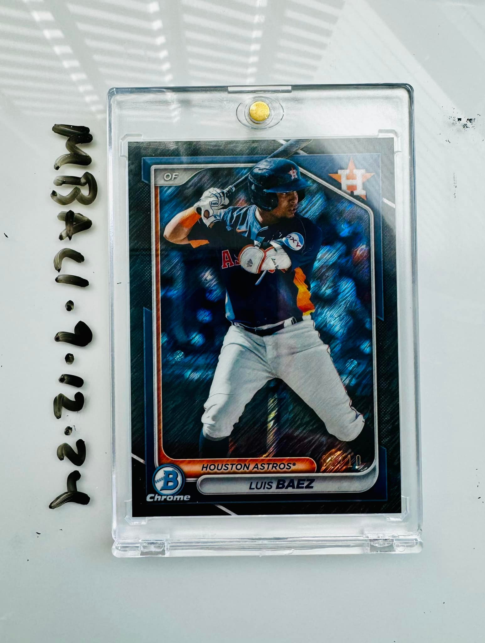 First Bowman 26 hobby box with autographed Justin Gonzales card