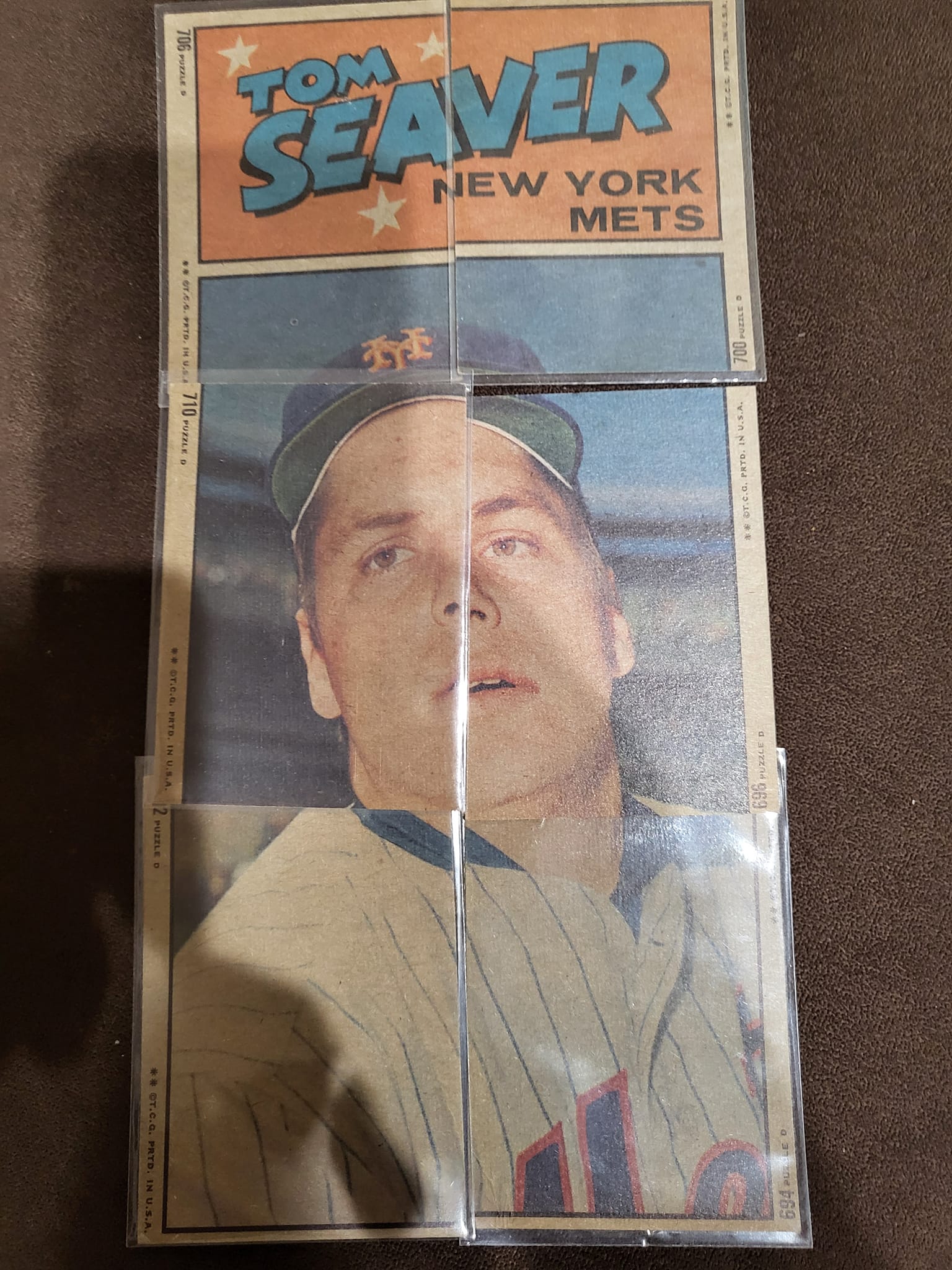 Tom Seaver 1972 Topps in action cards puzzle discussion
