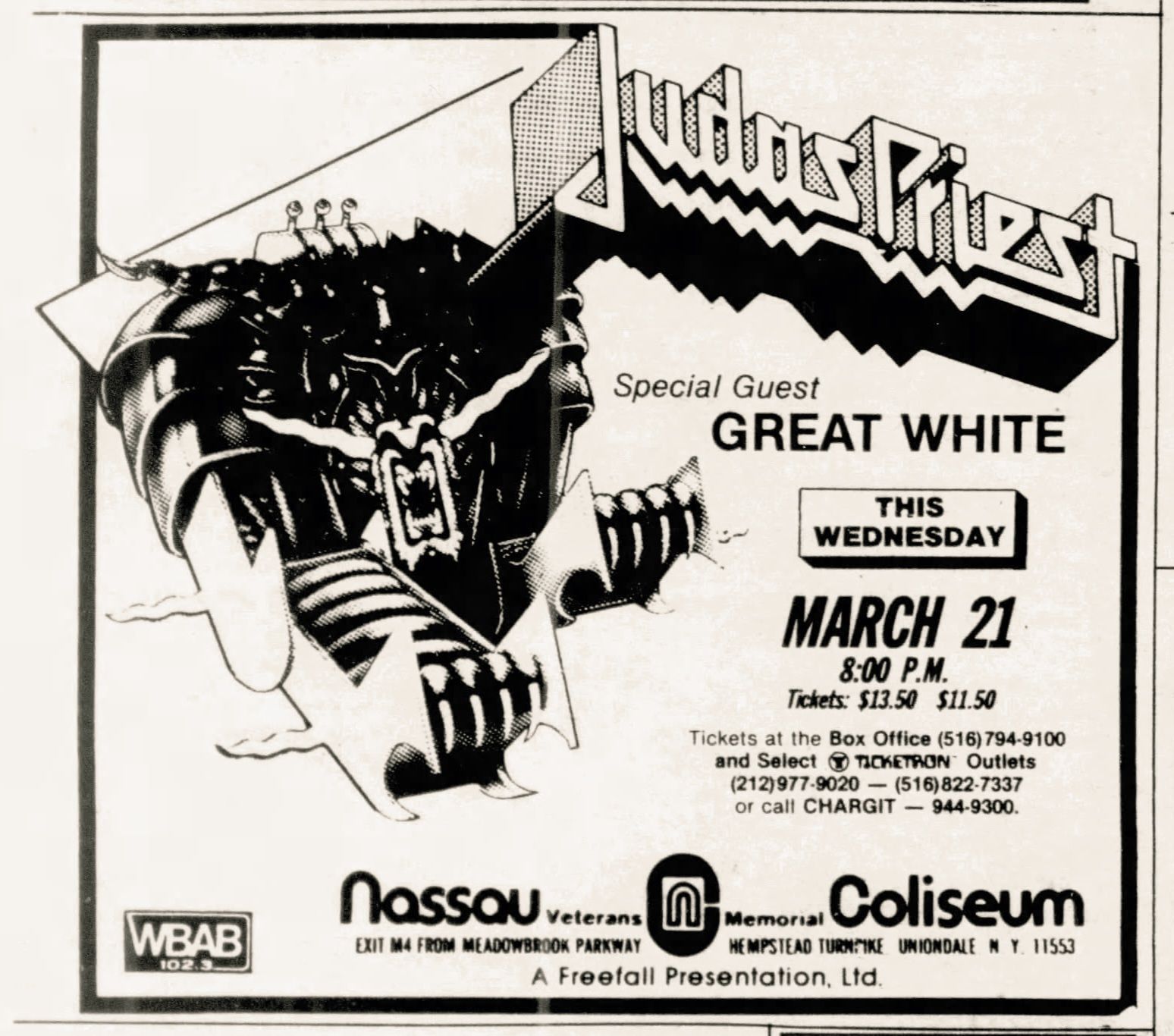 Judas Priest's Metal Conqueror tour at Nassau Veterans Memorial
