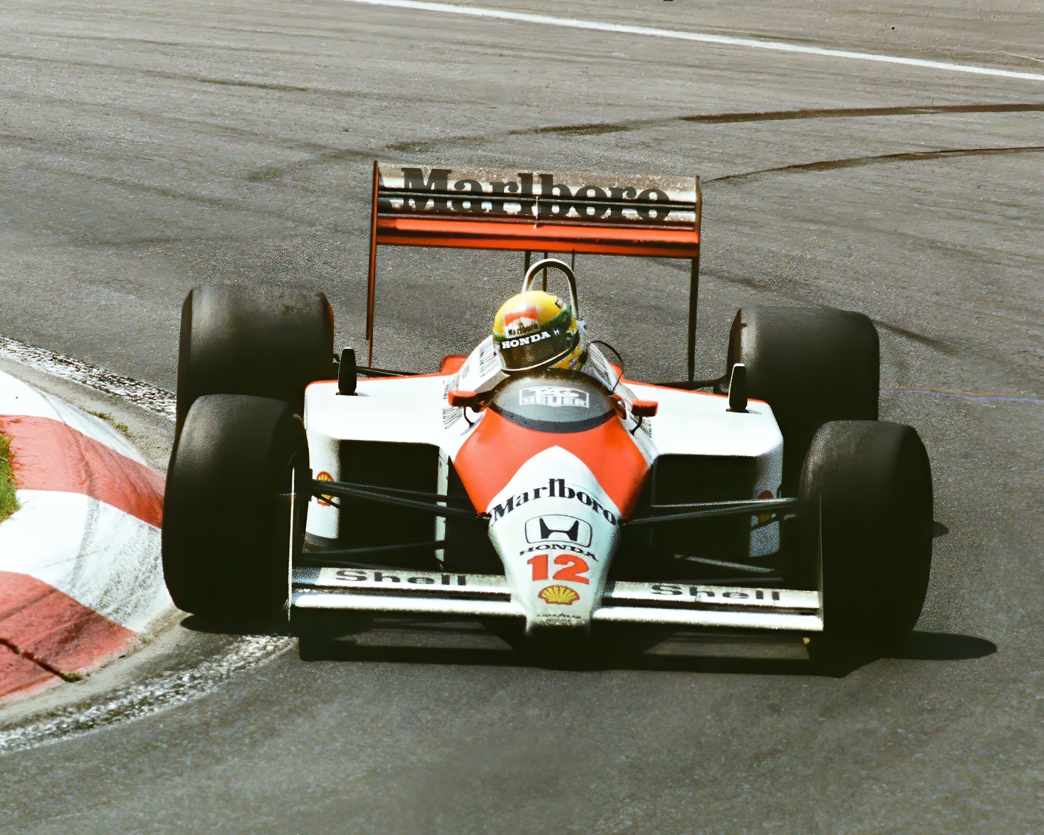 Ayrton Senna (McLaren-Honda MP4/4), Canadian GP, 1988. @gp_classic