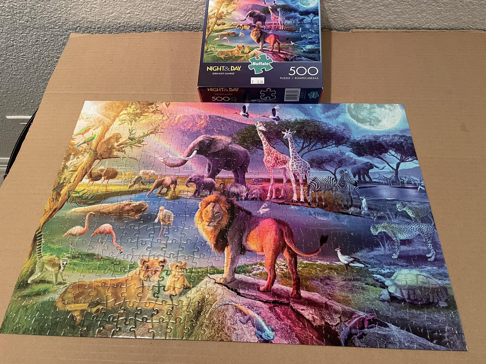 Completed holographic thrift shop puzzle
