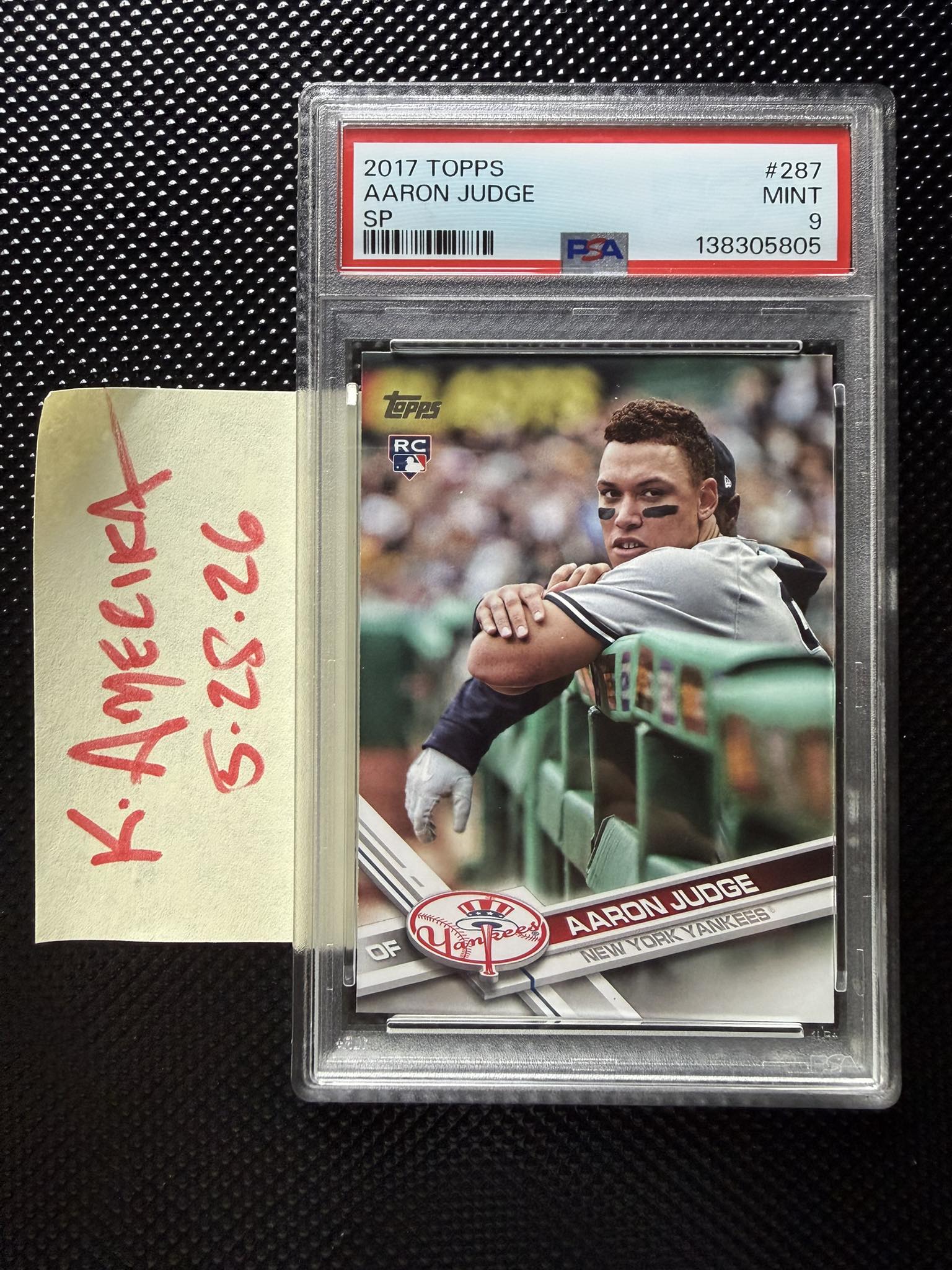 2017 Topps Aaron Judge baseball card for sale