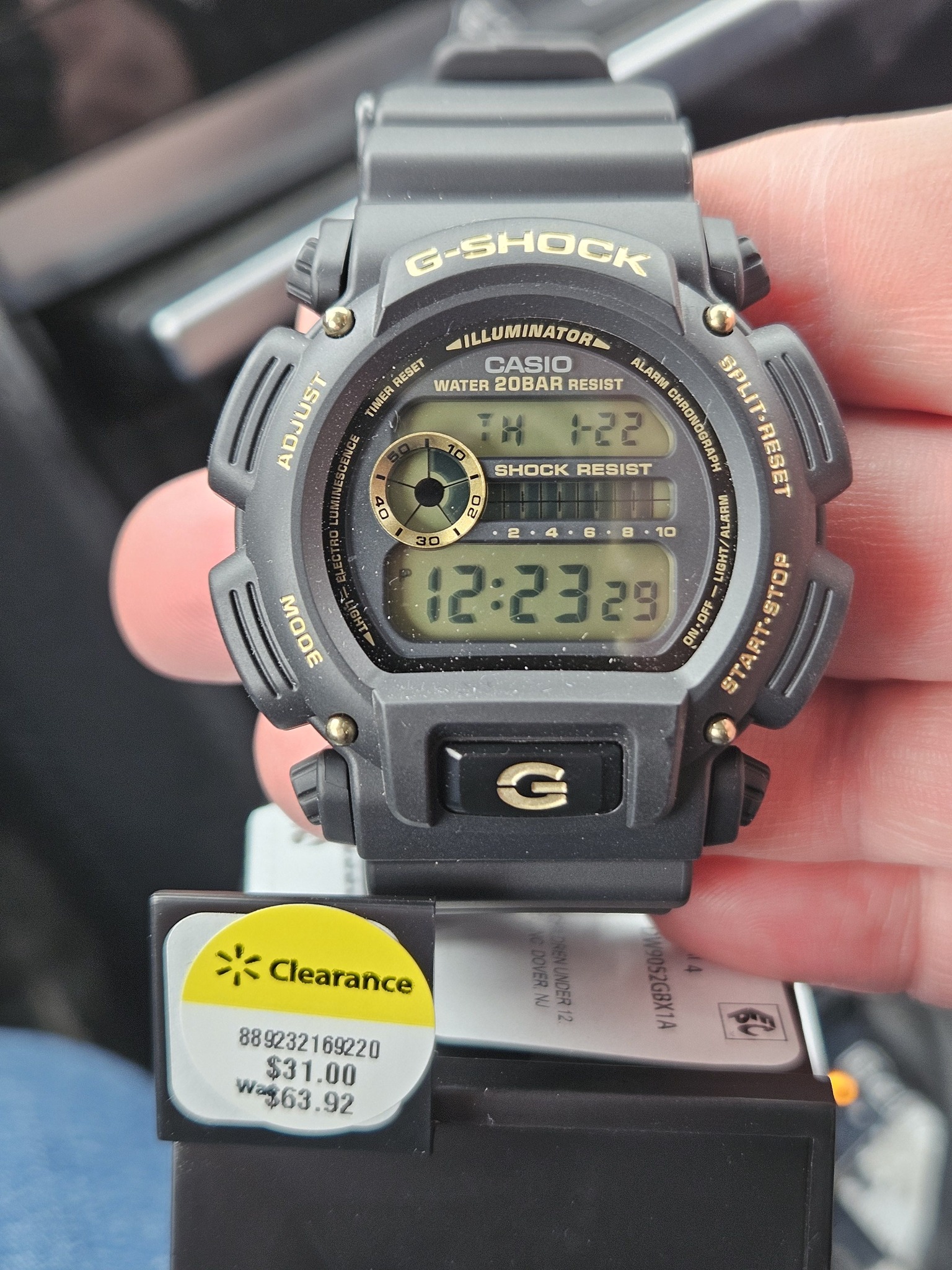 Casio G-Shock DW9052GBX 1A9 watch for $31 at Walmart