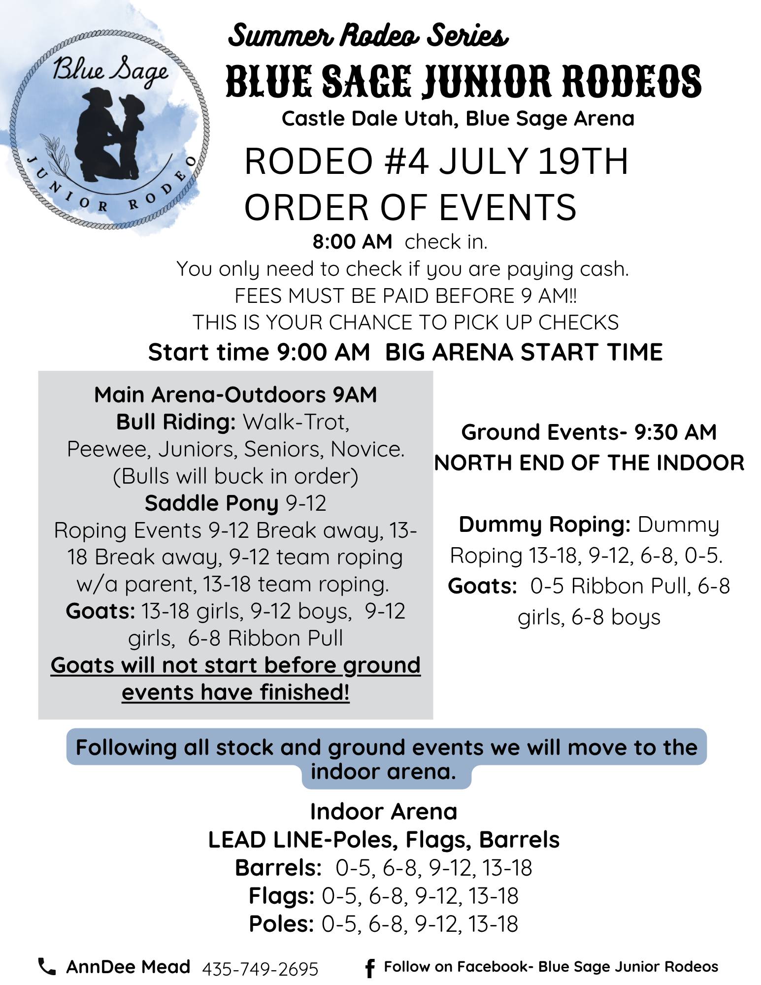 Blue Sage Junior Rodeos | Facebook