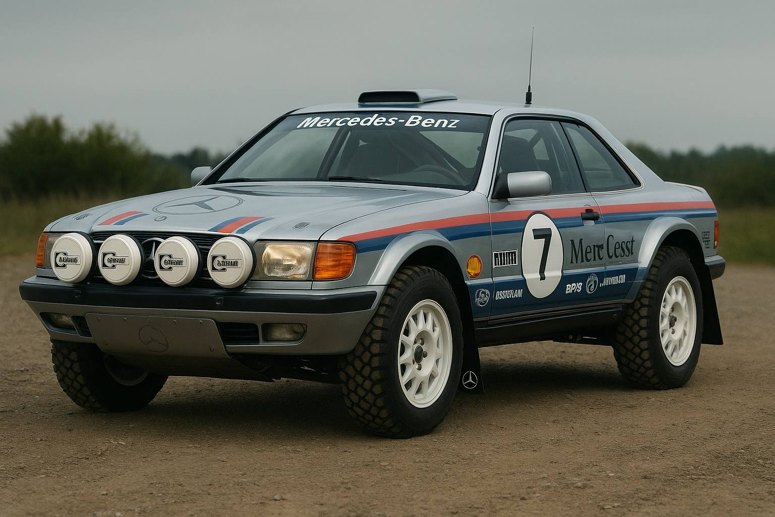 AI automotive art | Mercedes CL600 Dakar Rally car as a tribute to the ...