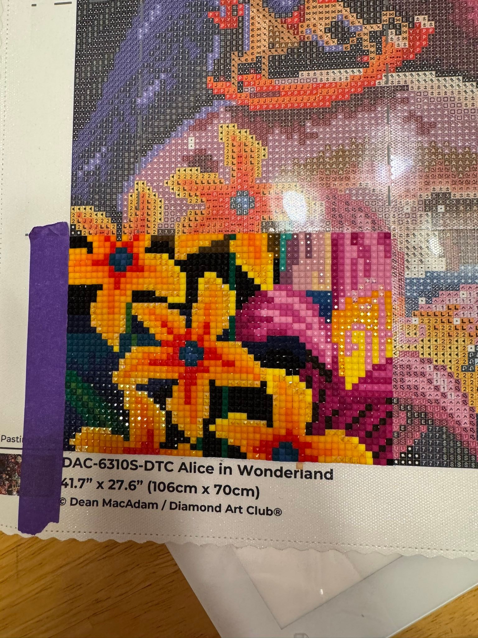 Diamond Art Club's Alice in Wonderland piece for beginner