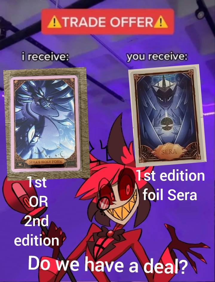 Sera's Holy Form trading card for sale