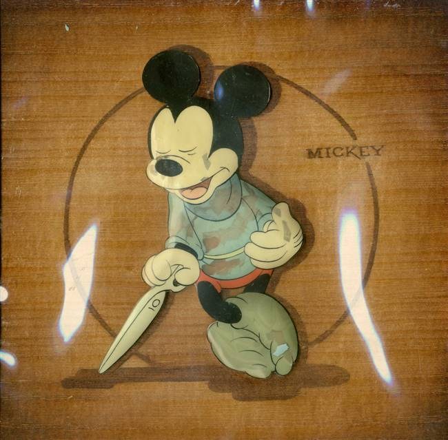 Mickey Mouse Works colored shorts on cels