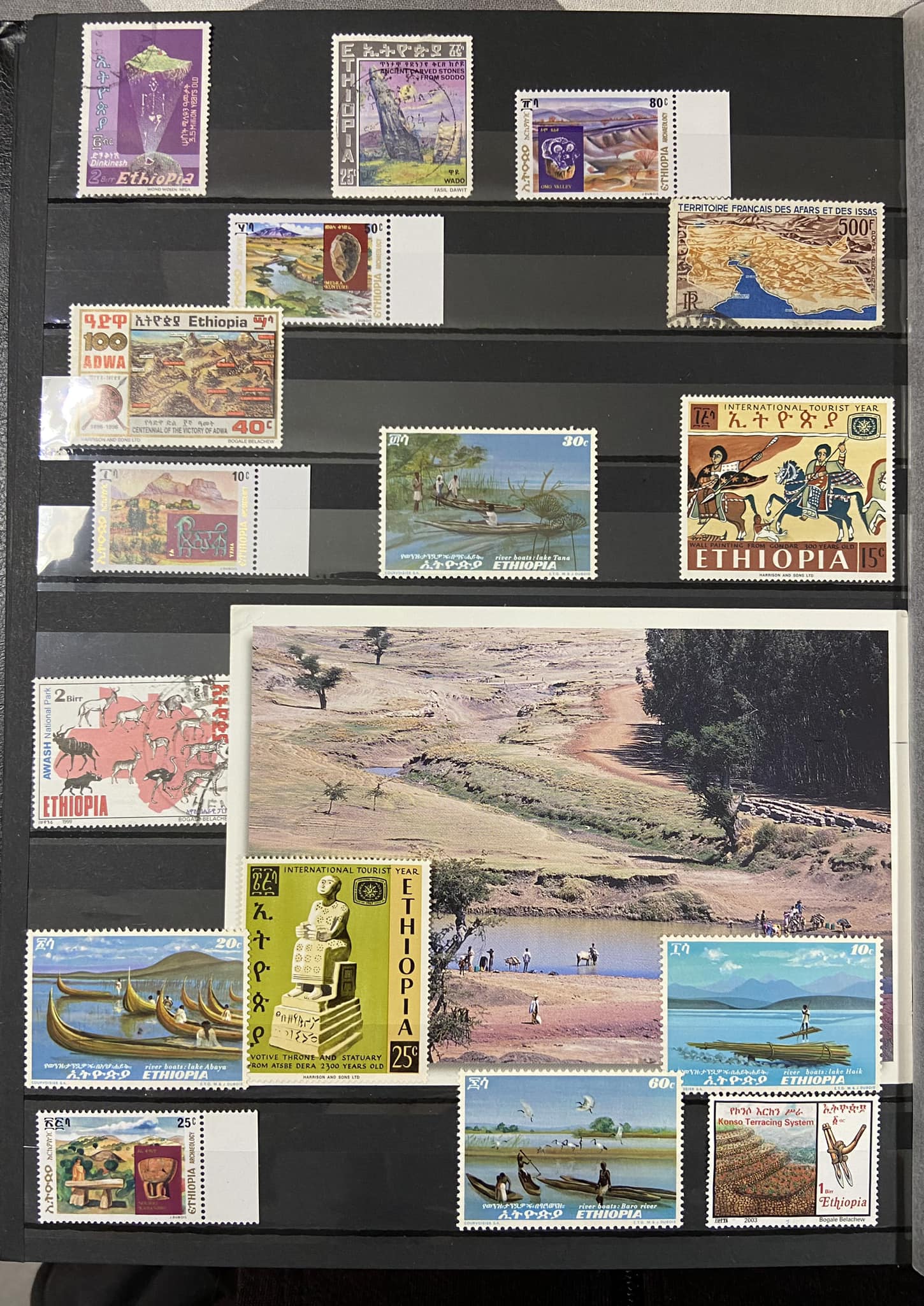 Ethiopia Stamp Collection - 10 Different Stamps From Ethiopia And Eritrea For Philatelists