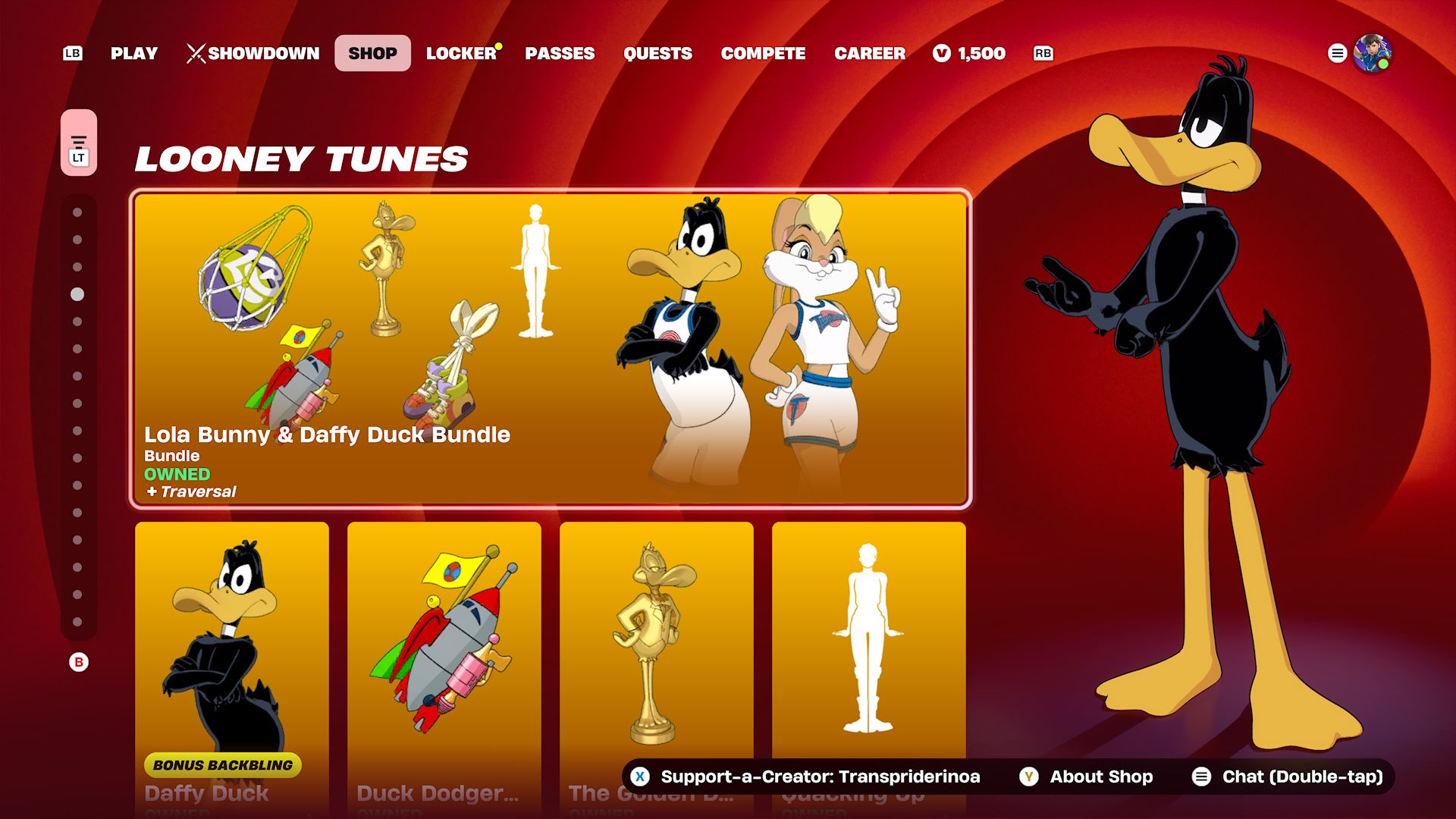 I just got the Lola Bunny & Daddy Duck bundle using code 