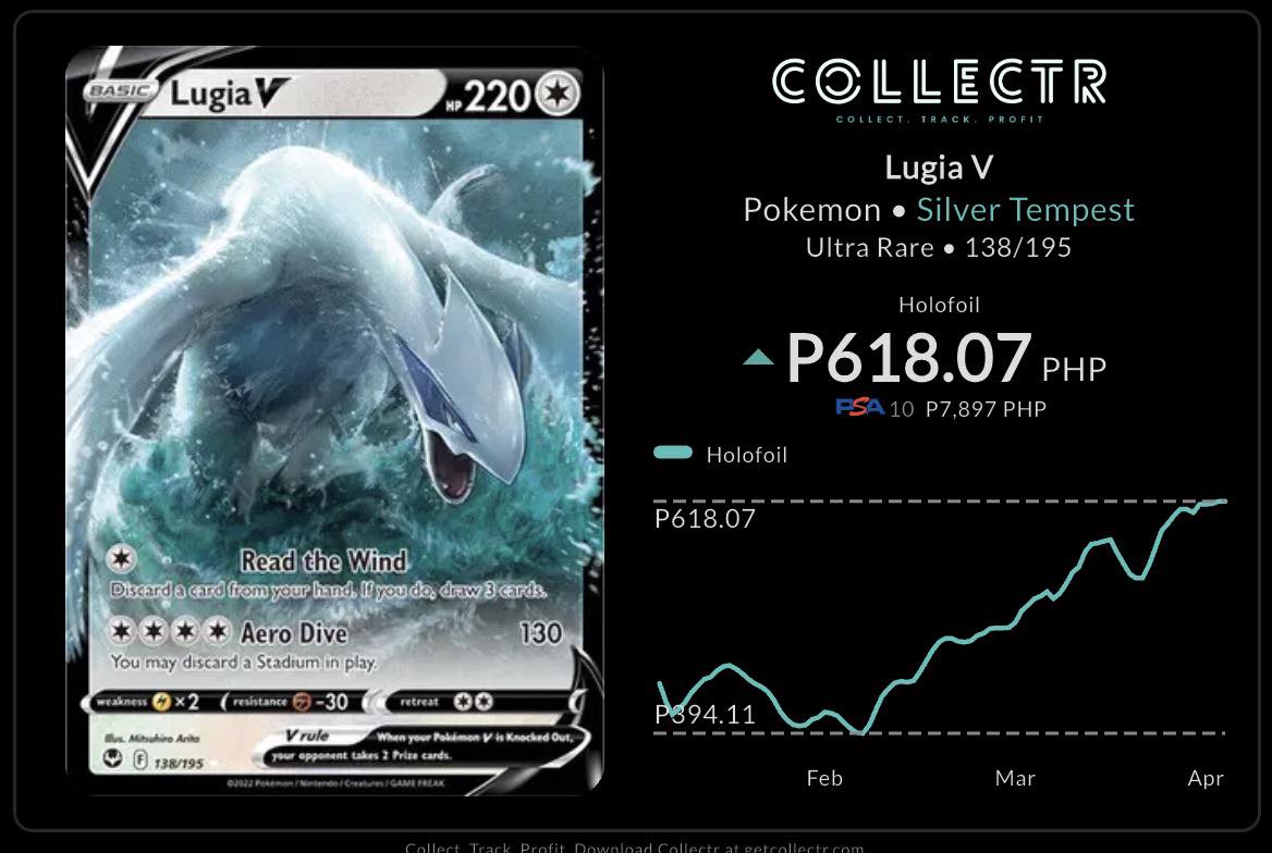 pokemon tcg silver tempest 138 195 lugia v card Amazon.com: Lugia V 138/195- Silver Tempest - Pokemon Ultra Rare Card