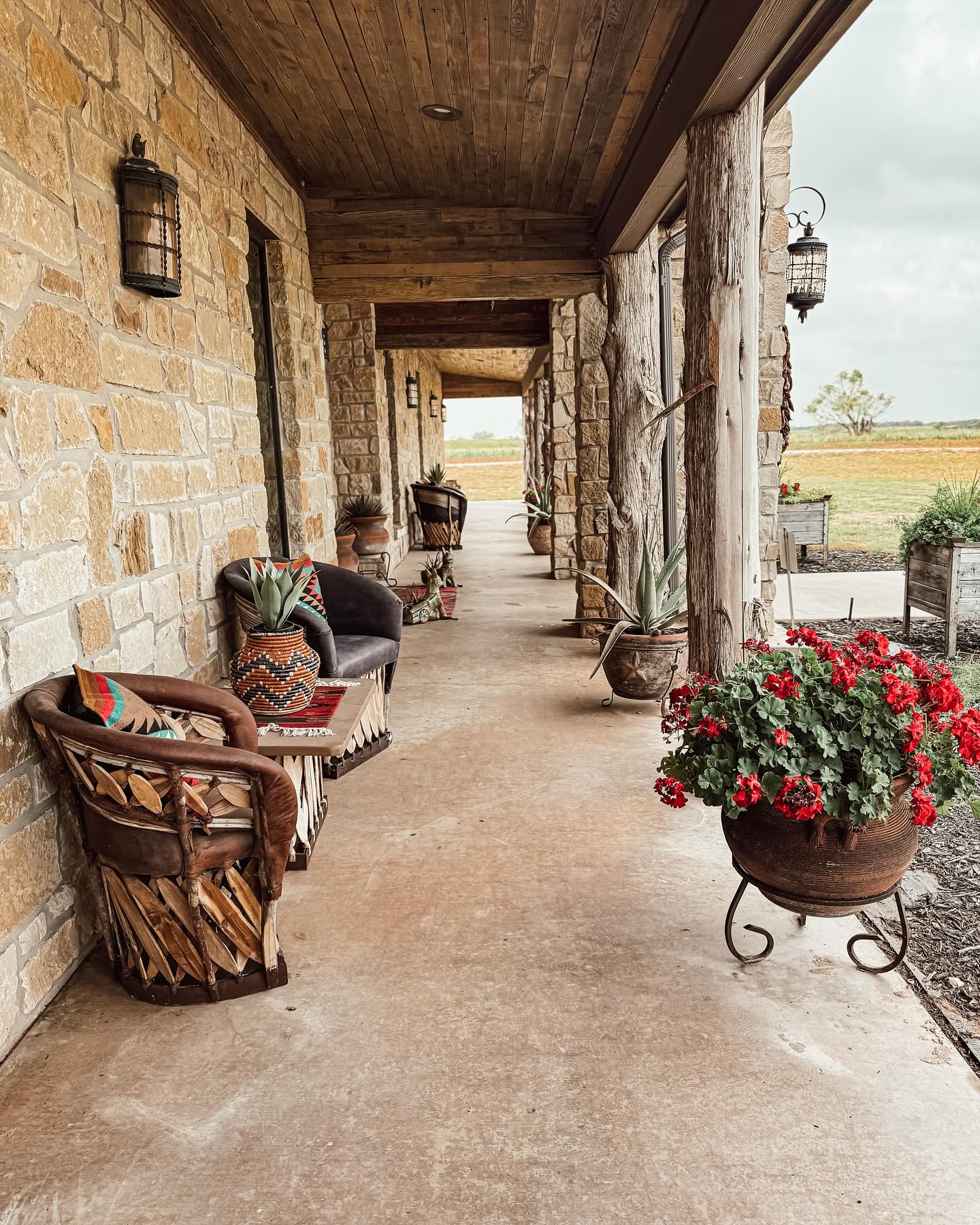 Ursula - Ꮠ Ranch Front Porch Ꮠ I’ve always loved a long ranchy front ...