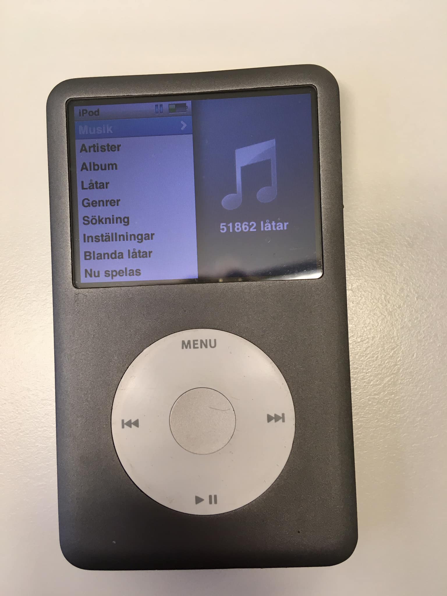 Ipod Classic 7th gen with 512gb flash memory