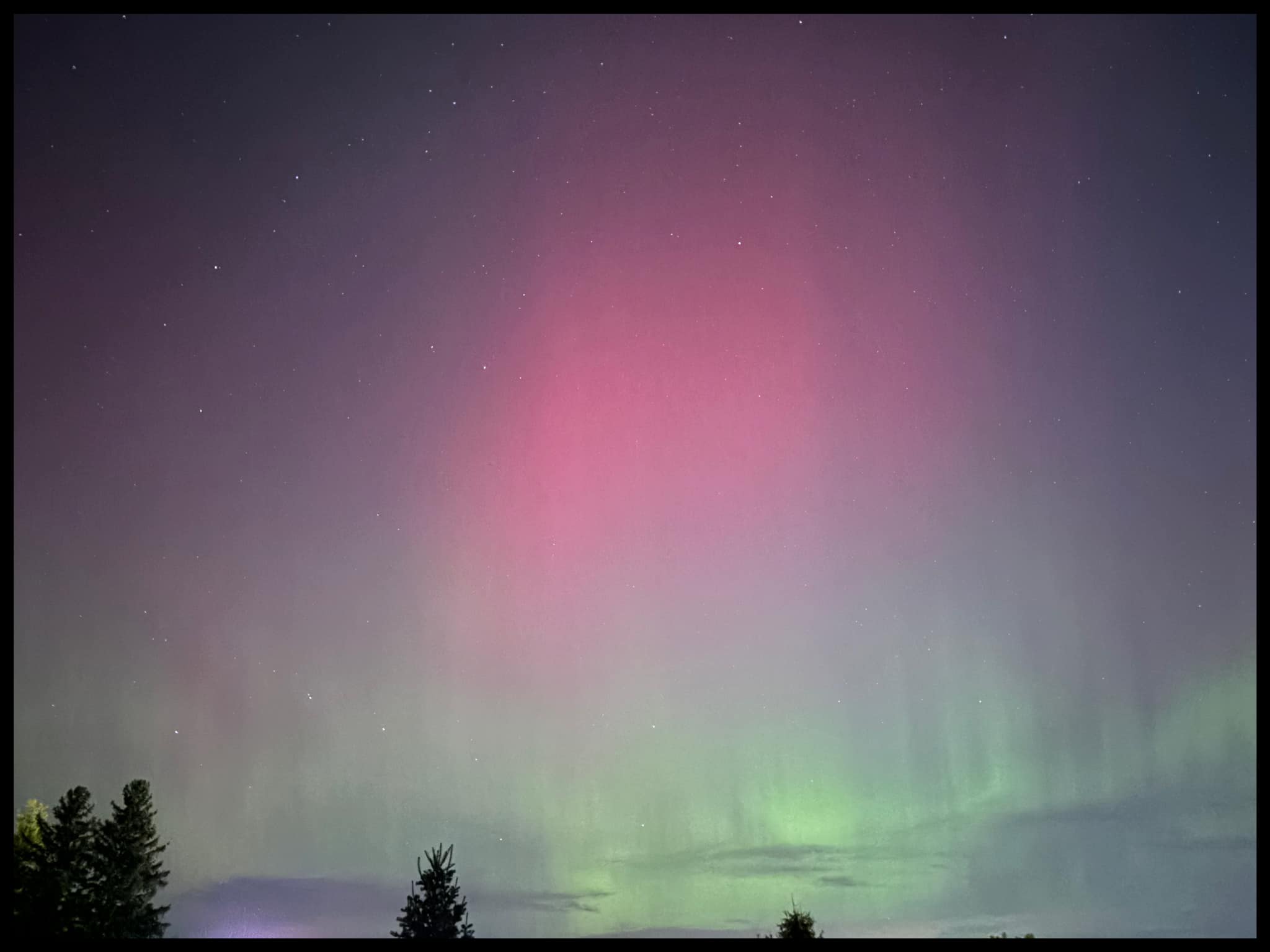 （solページ）オーロラ First Time Aurora Sighting in Texas