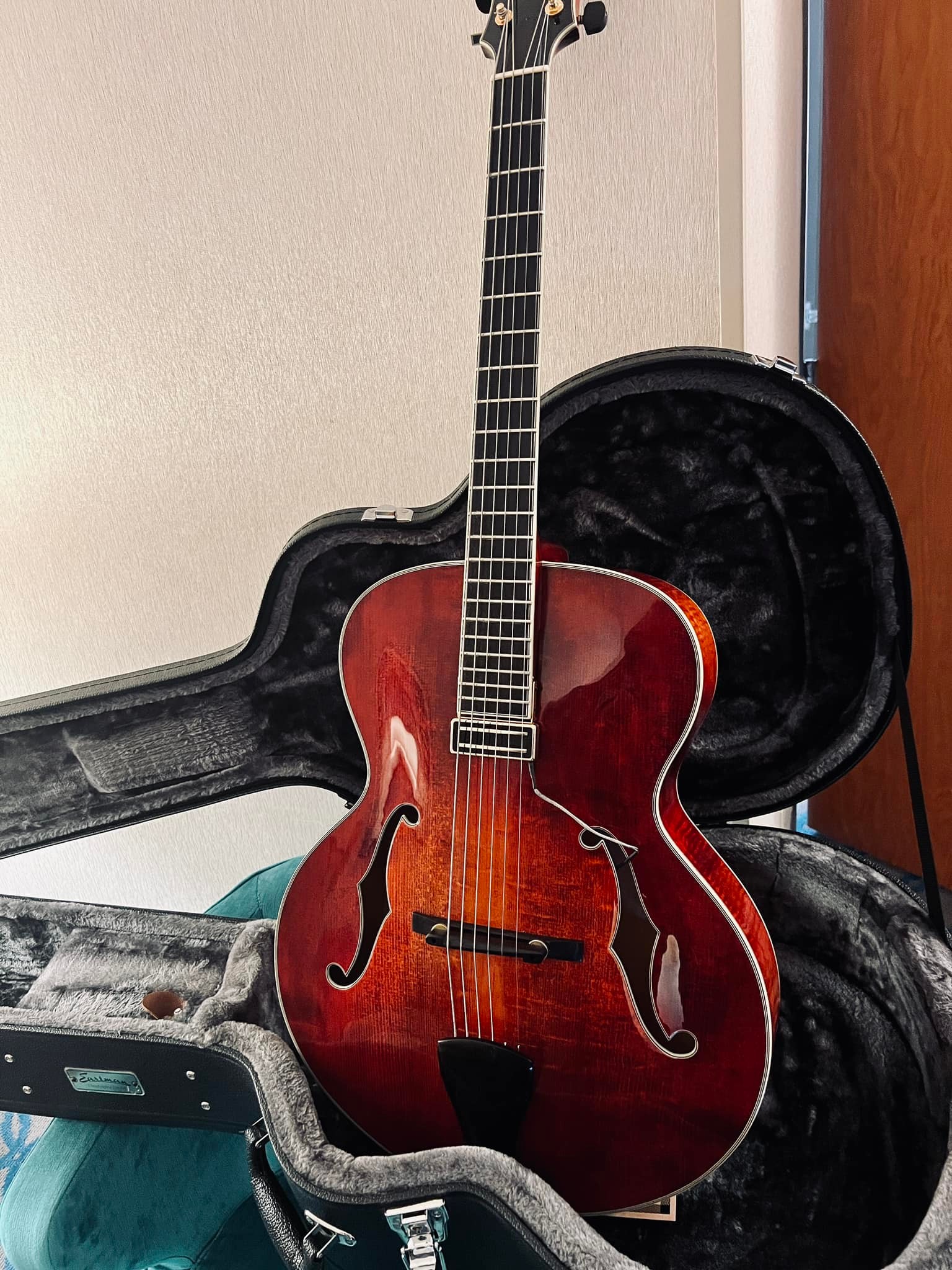Eastman AR805 guitar purchase and left-handed conversion