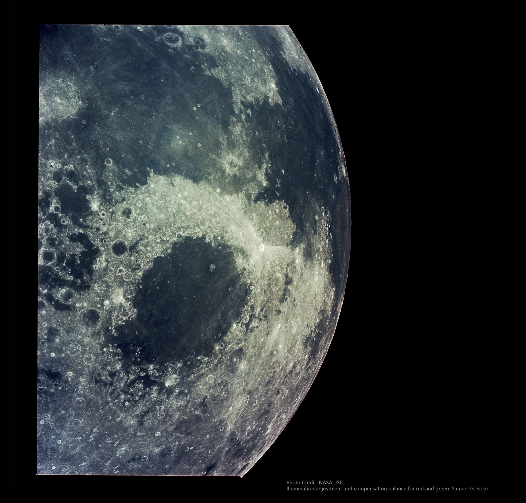 Apollo 10 view of the Moon's nearside